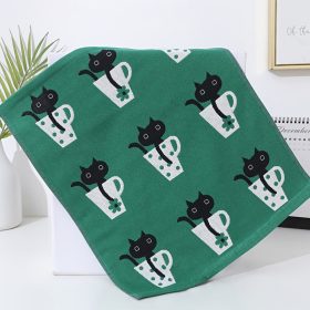   Gyorsan Száradó, Puha és Nedvszívó Pamut Konyharuha Aranyos Macskás Mintával