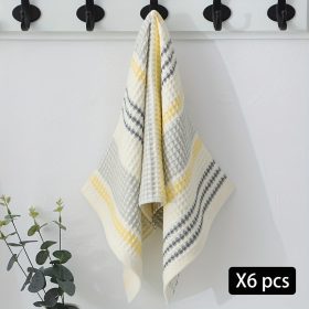   6db Gofri Szövésű Konyharuha, Gyorsan Száradó Tisztítókendő,