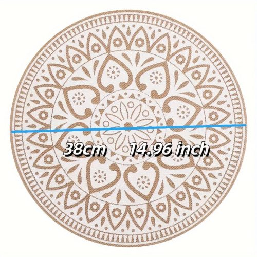 4db Bohém Juta Tányér alátét szett