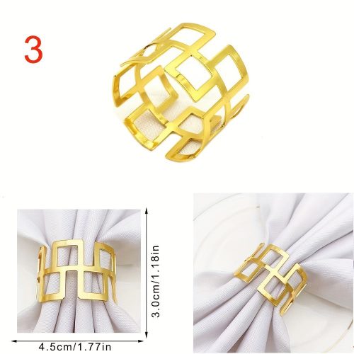 6db Arany High-end szalvéta gyűrű