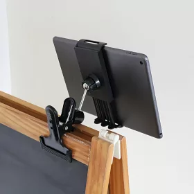   Állítható 360°-ban forgatható univerzális fém telefon/tablet tartó csipesz