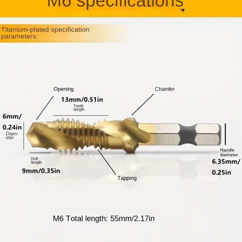 Hatlapfejű kombinált fúró és menetfúró készlet