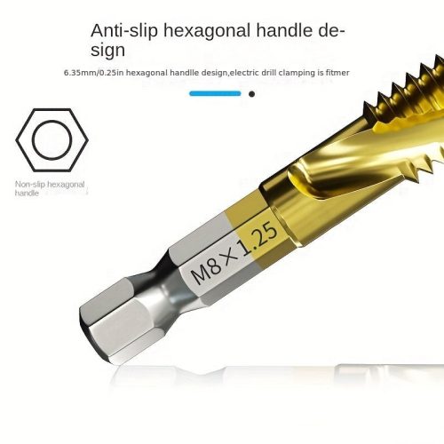 Hatlapfejű kombinált fúró és menetfúró készlet