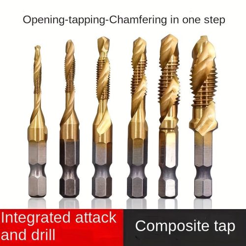 Hatlapfejű kombinált fúró és menetfúró készlet