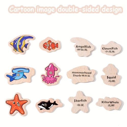 Fa mágneses horgászjáték