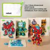 3D Fa Robot Puzzle Bónusz Tollal