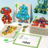 3D Fa Robot Puzzle Bónusz Tollal