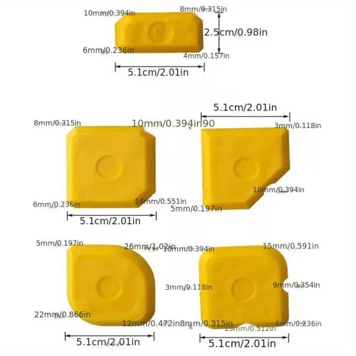 5 darabos Szilikon Fugázó Eszköz