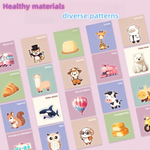 120 lapos ollós készségfejlesztő készlet gyerekeknek