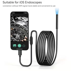   Ipari Endoszkóp Kamera Apple-hez, 5.5mm Objektív, 1080P HD Felbontás