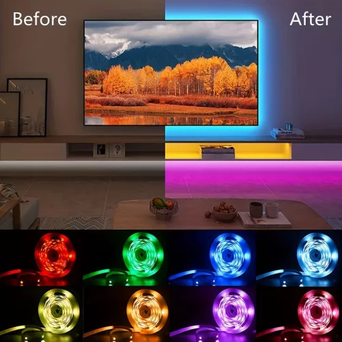 TV dekoráció LED fénycsík