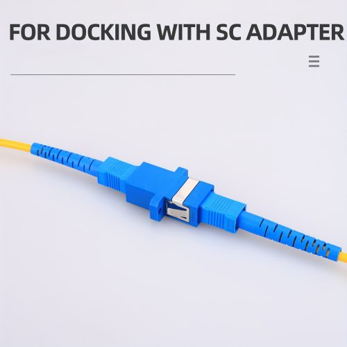 1db SC-SC Száloptikai Kapcsoló Adapter Karimával