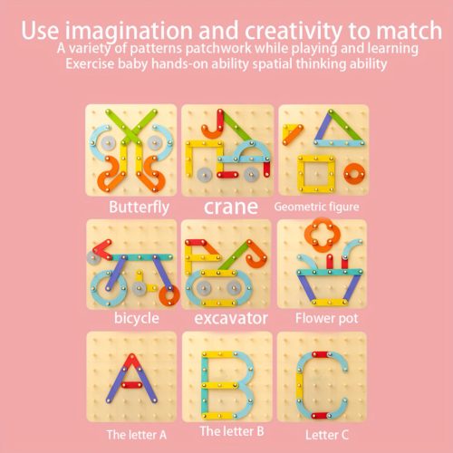 Fa Ábécé és Szám kirakó Puzzle