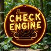 1db Retro Alumínium Check Engine Neon Tábla