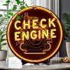 1db Retro Alumínium Check Engine Neon Tábla