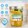 100db Színes Levehető Fagyasztó és Élelmiszer Tároló Címke