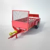 Traktor modell utánfutóval