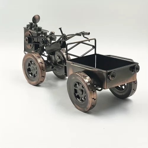 Öntött vas vintage traktor modell
