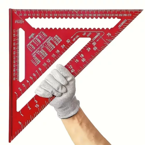 12 hüvelykes alumíniumötvözet háromszög vonalzó