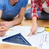 12 hüvelykes alumíniumötvözet háromszög vonalzó