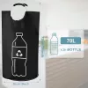 70L Extra Nagy Összecsukható Palackgyűjtő Kosár Puha Fogantyúval