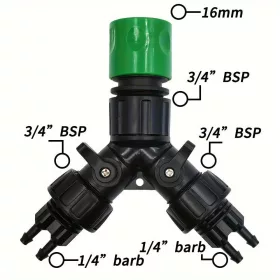 Kerti csepegtető öntöző csap adapter 4-utas elosztó