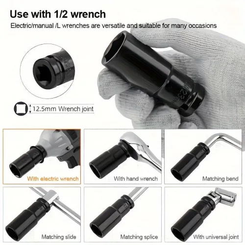 11db Erőcsavaros Foglalat, Ütős Kulcs Adapter Készlet Hex Foglalattal