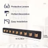 1db modern rusztikus, fából készült napszemüveg-rendező – falra szerelhető szemüvegkijelző és tárolóállvány akár 9 szemüveghez – tökéletes lakberendezés Fa színe