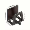 4db Modern Easy Install Öntapadó Fém Trapézúmosó Tároló Állvány szürke - 4 db