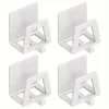 4db Modern Easy Install Öntapadó Fém Trapézúmosó Tároló Állvány fehér - 4 db