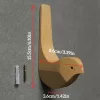 Rustikus madármintás fából készült fali kampók 3 Db