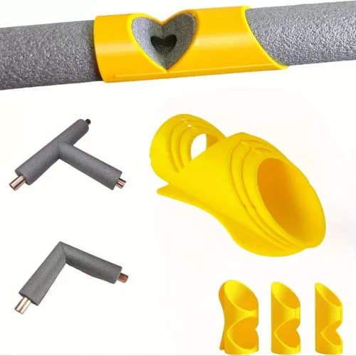 3 darabos habcsővágó készlet - Sokoldalú szigetelőeszközök lakossági, ipari és kereskedelmi használatra, 41mm, 46mm, 53mm-es csövekhez illeszkedik Sárga