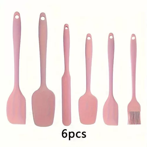 6 darabos Prémium Szilikon Spatula Készlet Nordic Pink - 6 db