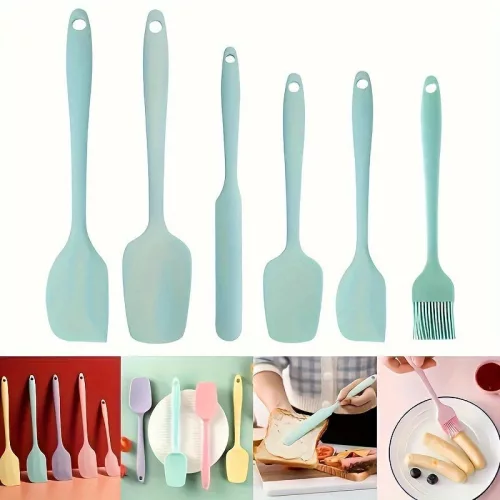 6 darabos Prémium Szilikon Spatula Készlet Nordic Pink - 6 db