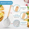 8 hüvelykes kerek alumínium pizza lapát