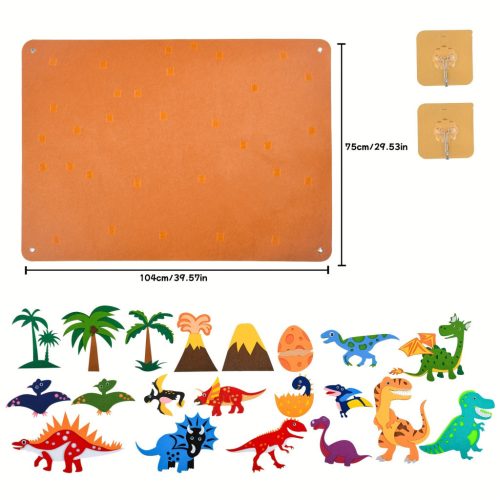 Dinoszaurusz Kaland Filctábla - történet mesélő tábla