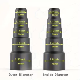   Dupla Ciklon Porösszegyűjtő, 50mm/2'' DIY Turbófeltöltős Faipari Szeparátor Gyűjtőkanna Három opció, A (Eredeti, nincs második)/B készlet kettős/C Csak a második