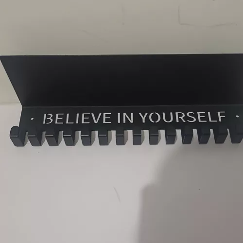 Stílusos Fém Éremtartó 30,0x6,5 cm Falra Szerelhető