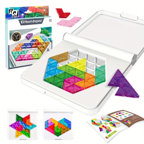 60db-os szív alakú puzzle kockák