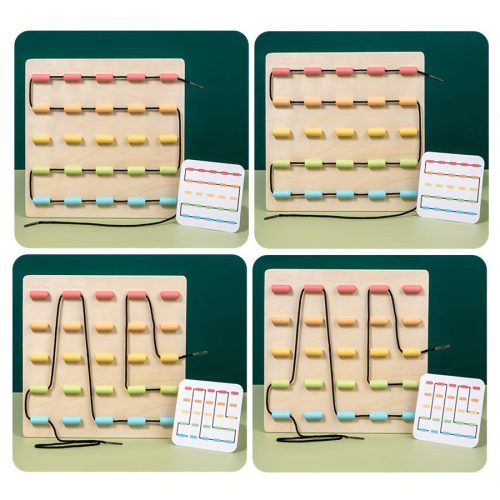 Szórakoztató intellektuális kötélfűző játék a kéz-szem koordináció fejlesztéséhez