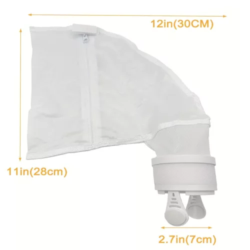 Medence Tisztító Univerzális Csomag Cipzárral a Polaris 280 Medence Tisztítóhoz, Tartós Nylon Hálótasakok Rögzített Pánttal (2db)
