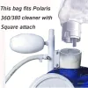 Medence Tisztító Univerzális Csomag Cipzárral a Polaris 280 Medence Tisztítóhoz, Tartós Nylon Hálótasakok Rögzített Pánttal (2db)