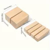 5db Téglalap Alakú Faragó Fenyőfa Kockák