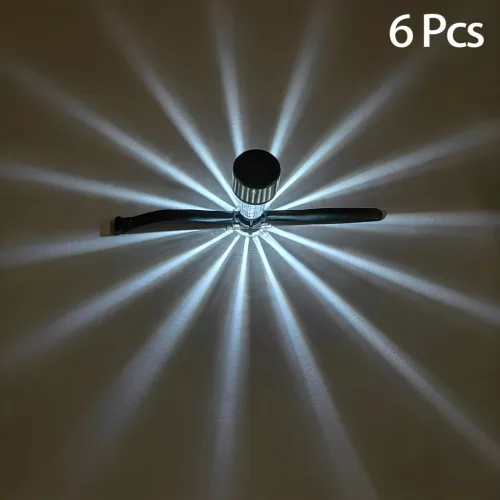 6 db Napelemes Medencevilágítás - Állítható Meleg Fehér LED Világítás Földfeletti Medencékhez