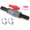 40 mm-es PVC golyós szelep tömlőcsatlakozóval – 2 db 32 mm-es fúvókával, tömítőszalaggal