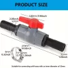 40 mm-es PVC golyós szelep tömlőcsatlakozóval – 2 db 32 mm-es fúvókával, tömítőszalaggal