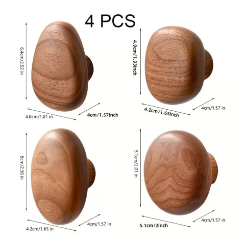 4 darabos Falra Szerelhető Kabátartó Készlet