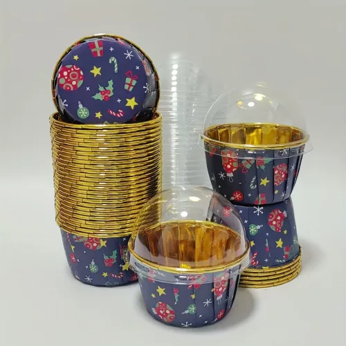 25db karácsonyi muffin formák