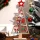 3D fa karácsonyfa díszek mikulással, hóemberrel, rénszarvassal és ünnepi elemekkel