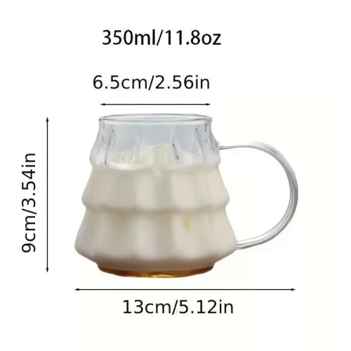350 ml Karácsonyi üvegpohár